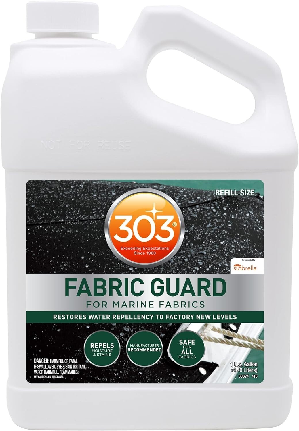 303 Marine Fabric Guard - Safe For All Fabrics, 1 Gallon (30674)