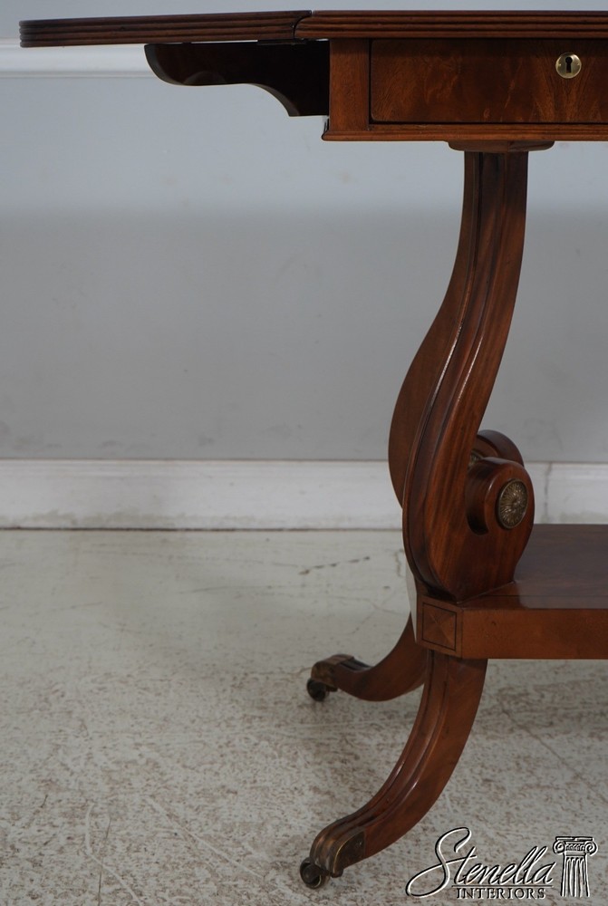 L65526: THEODORE ALEXANDER Attributed Drop Side Regency Mahogany Server