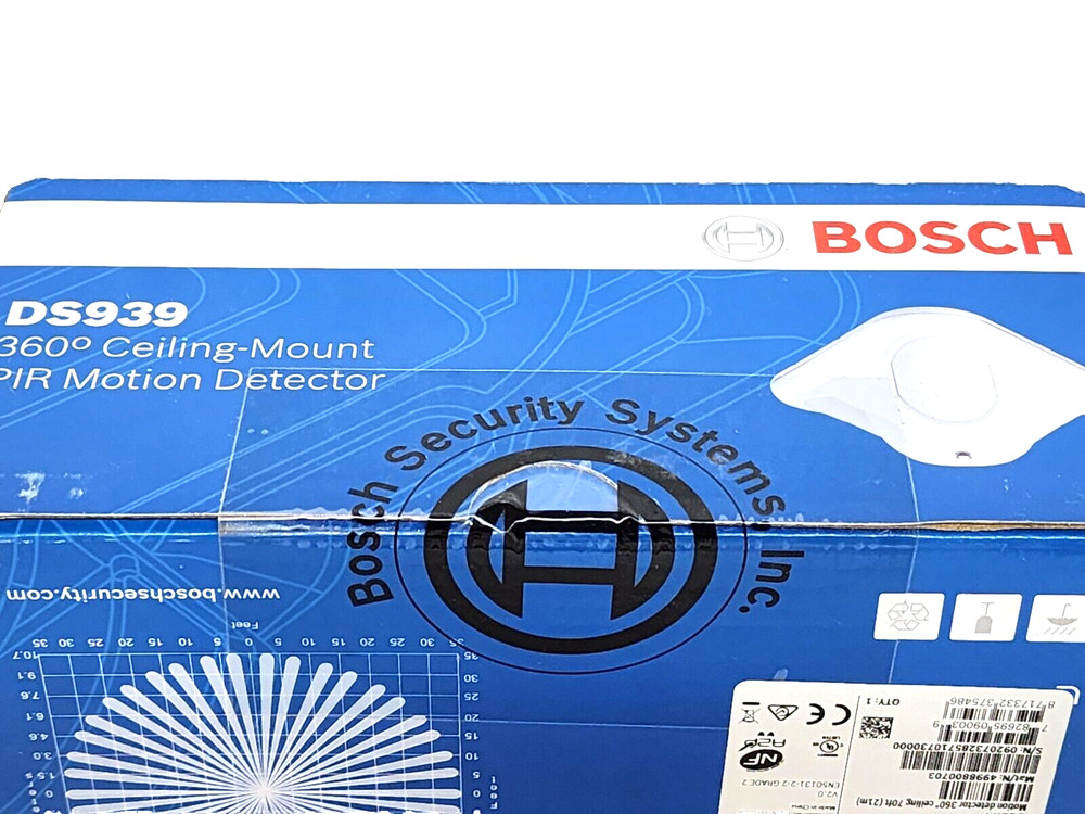 Bosch Passive Ceiling Mount PIR Passive Infra-Red Detector Motion Sensor DS939
