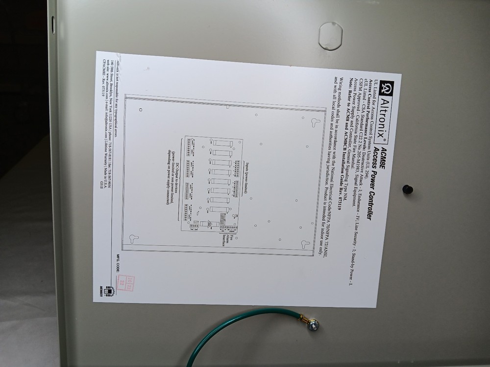 Altronix ACM8E 8 Output Access Power Controller w/ Fire Alarm Interface