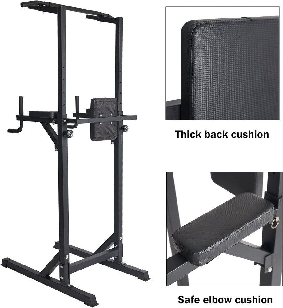 Power Tower Multi-Function Strength Training Dip Station Pull Up Bar Adjustable