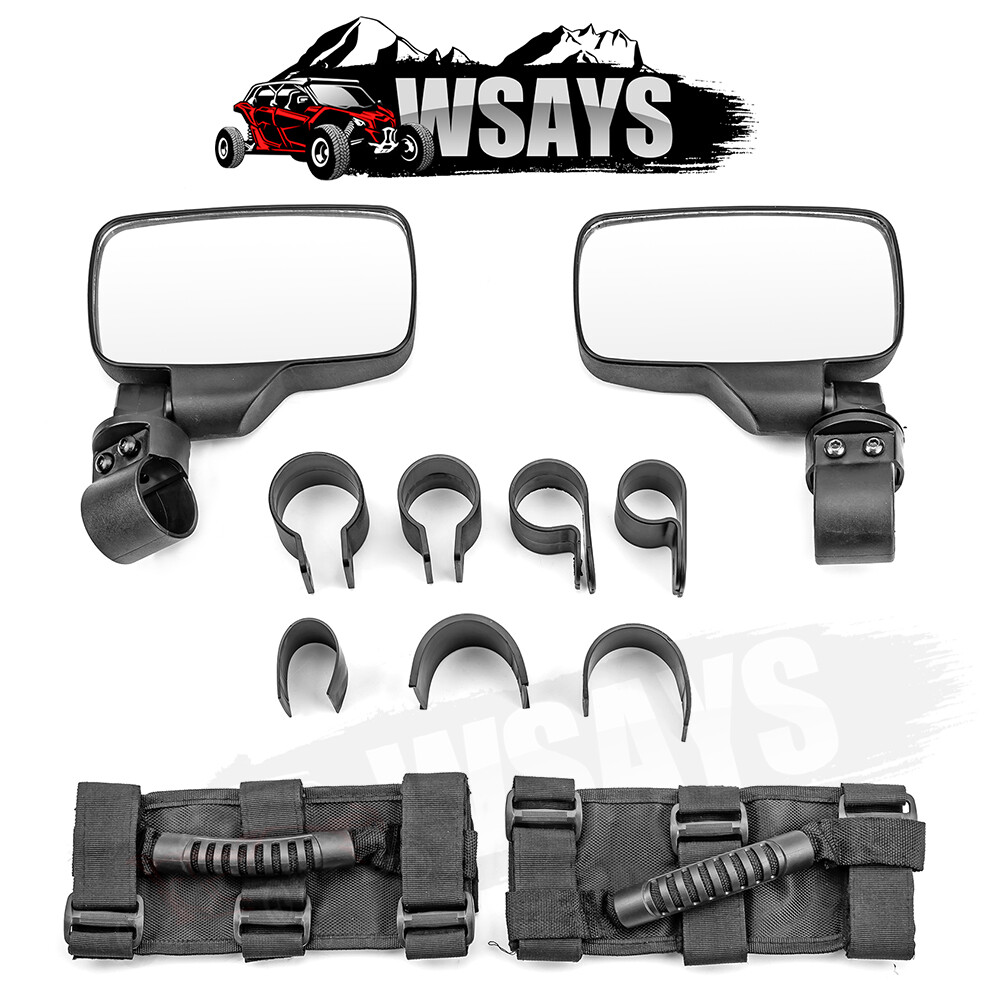 Fits Honda Pioneer 1000 1000-5 2016-2022 Rear-View Wide Center Side Mirrors Set