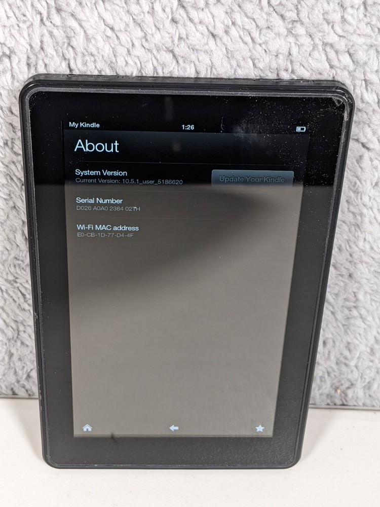 Amazon Kindle Fire Tablet 2nd Generation D026
