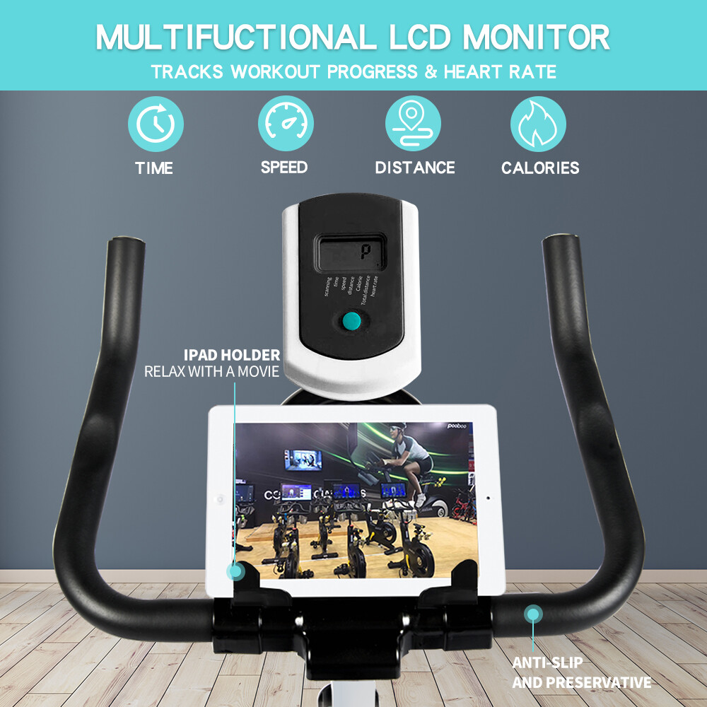 Indoor Cycling Bike Commercial Exercise Bike Stationary Cardio Fitness Workout