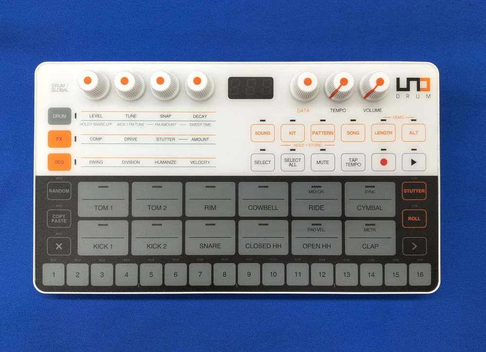 IK Multimedia UNO Drum Machine Portable Electronic Drum Pad New
