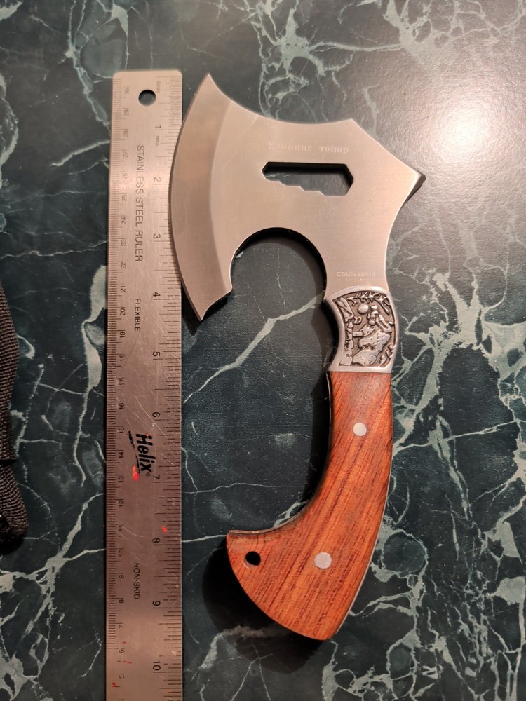 Signed Multi-Tool Hatchet With Case - Thick and Sturdy