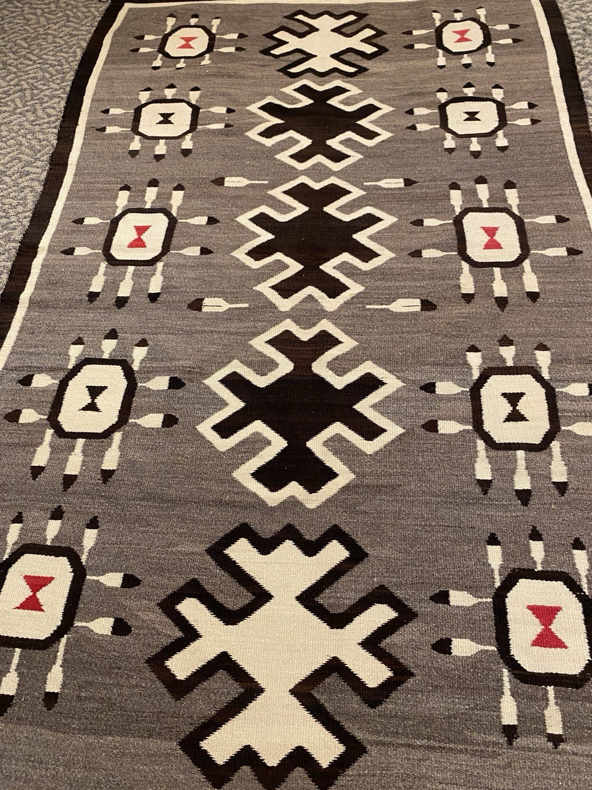 Native American Circa 1910 Bisti Navajo Weaving