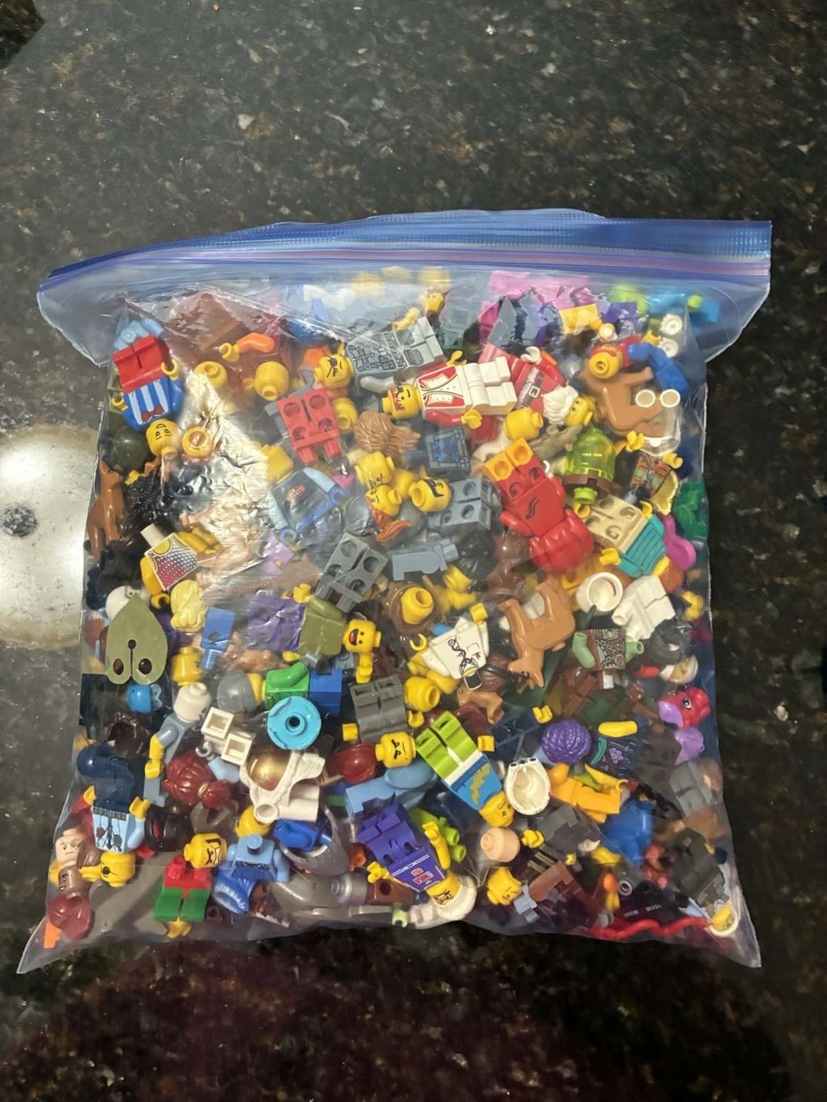 2 lb Plus - 97% LEGO Bulk Minifigure & Accessories Lot - Some DAMAGE/WEAR