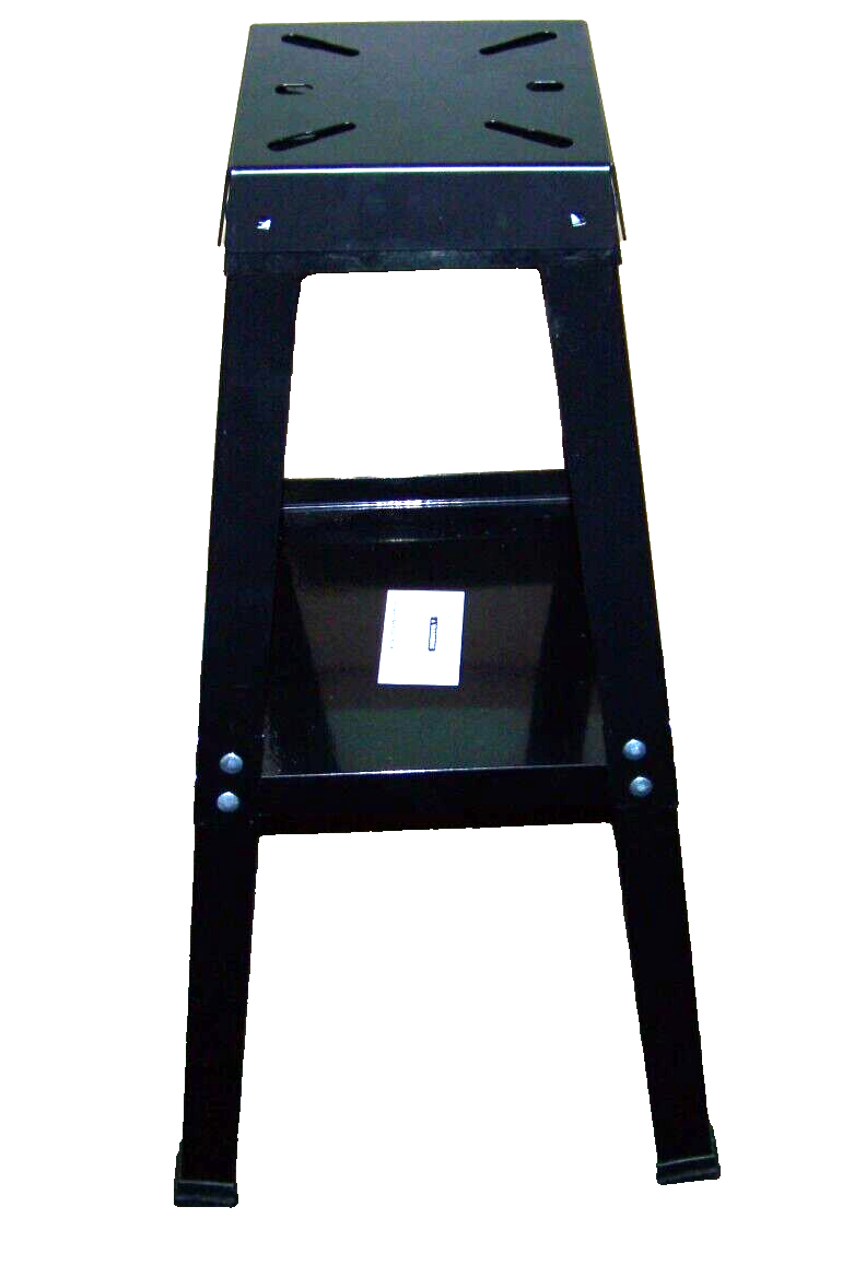 Universal Bench Grinder Stand With Tool Tray Steel Buffer w/ Multi Hole Patterns