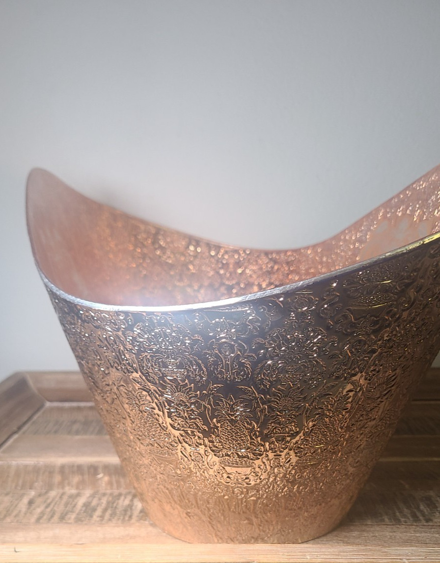 ABSOLUT ELYX Demask Copper Plastic LED White Illuminated Display Ice Bucket