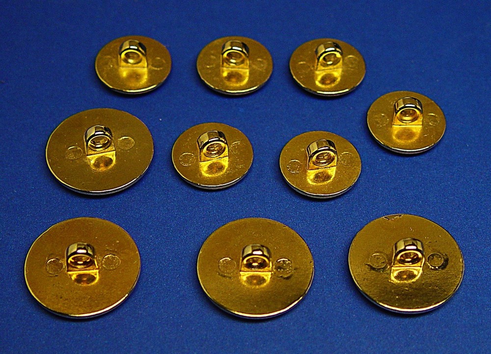 DIMITRI REPLACEMENT BUTTONS 10 Acrylic face enamel effect signature button SHARP