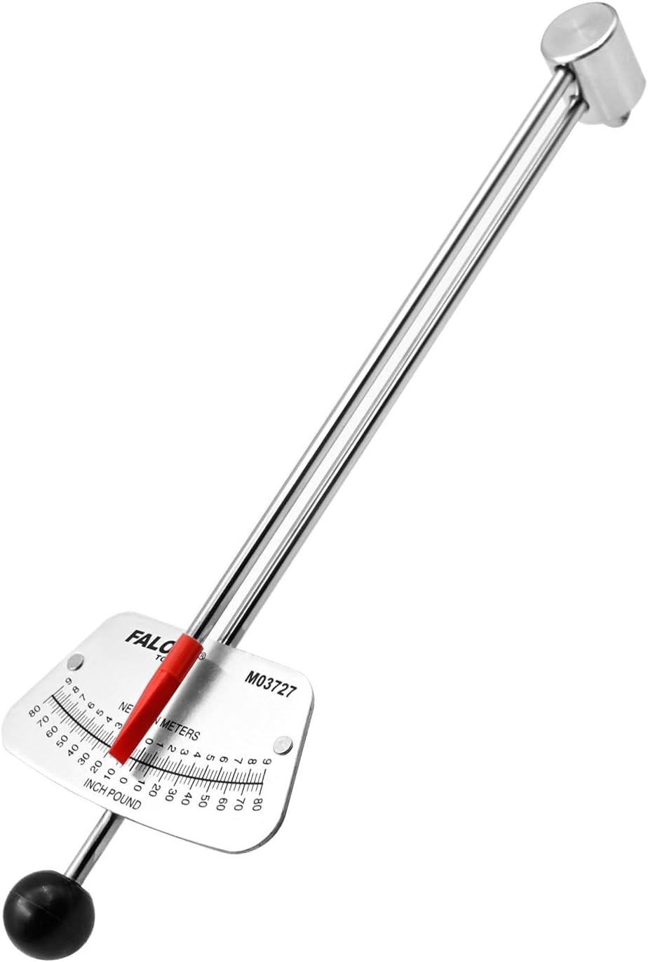 1/4-inch Drive Beam Torque Wrench - 0-80 Inch/Pounds and 0-9 Newton/Meter Torque