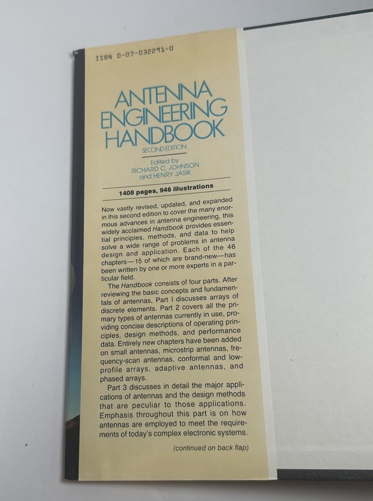 Antenna Engineering Handbook by Richard C. Johnson Second Edition