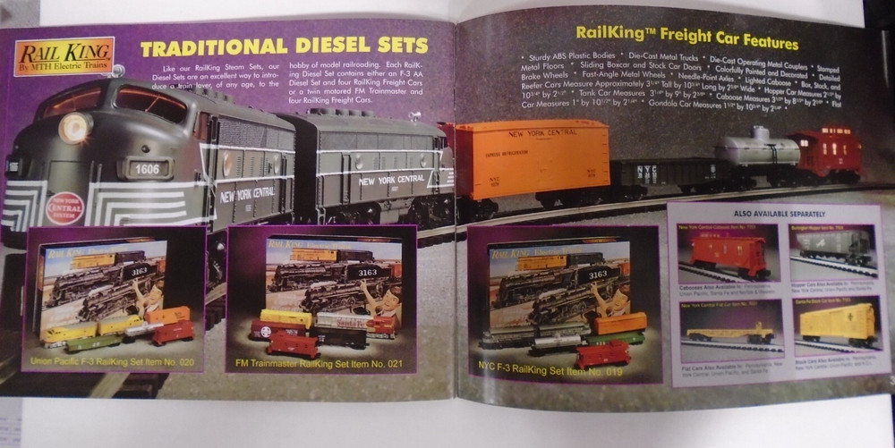 MTH ELETRIC TRAINS SPRING 1996 CATALOG & PRICE GUIDE