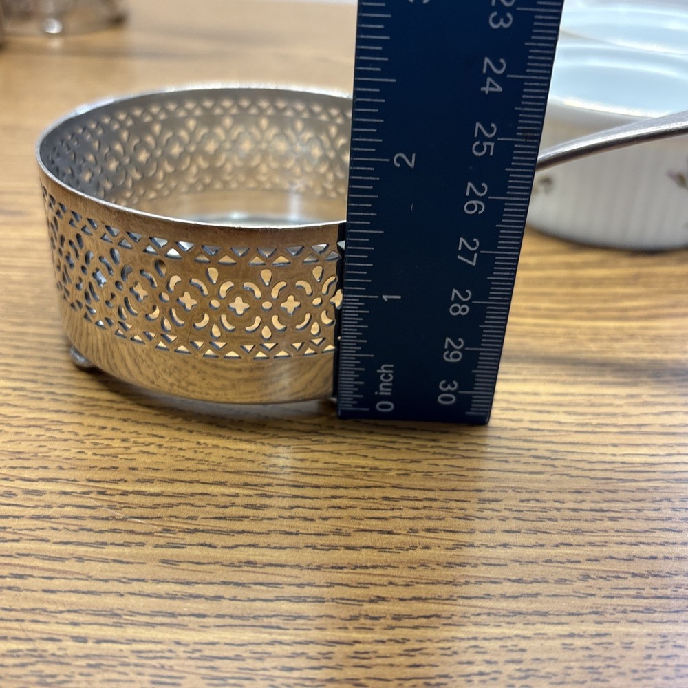 Antique 6 E.G. Webster & Son 1900s Silver Plate Ramkin Springer Austria Holders