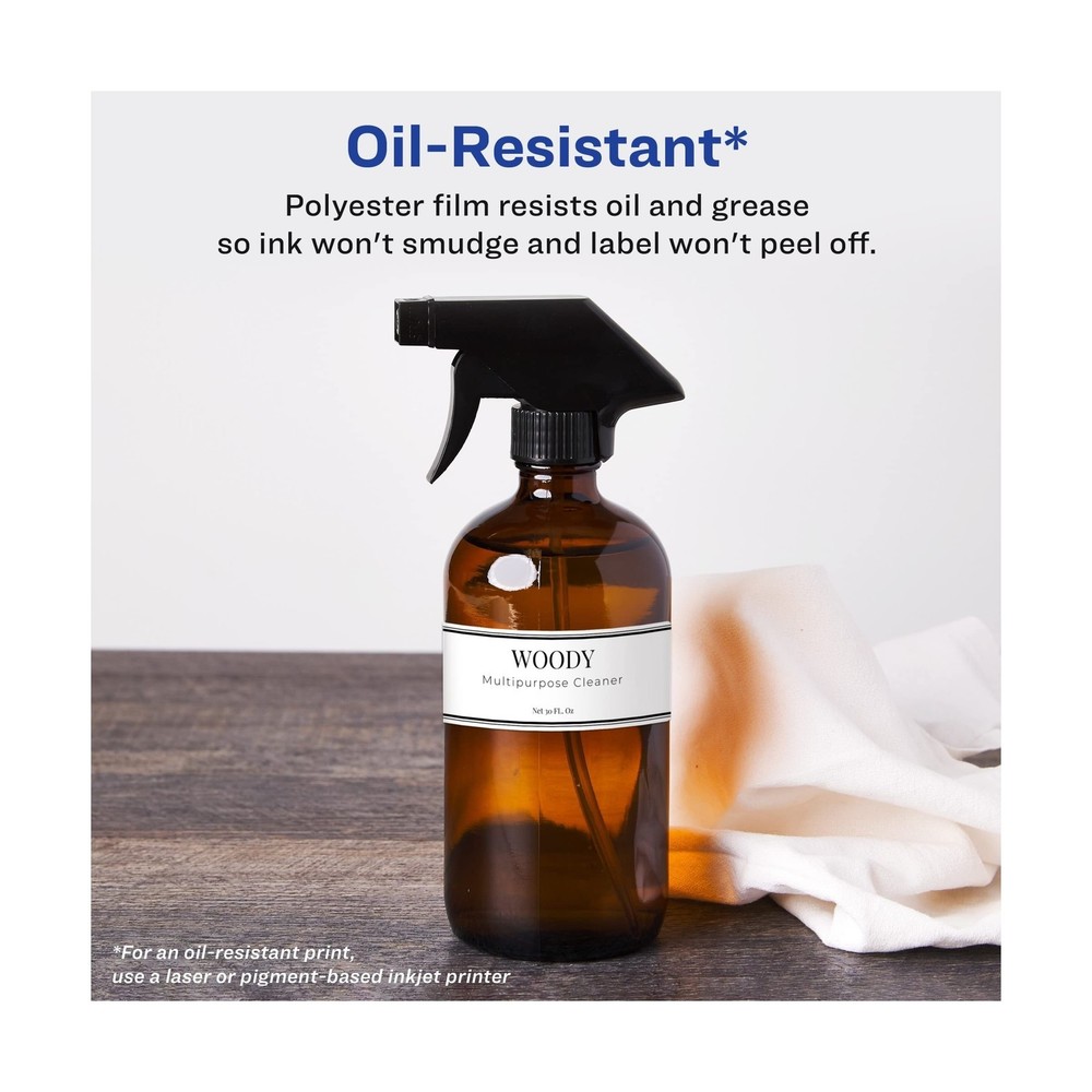 Avery Durable Waterproof Wraparound Rectangle Labels with Sure Feed Technolog...