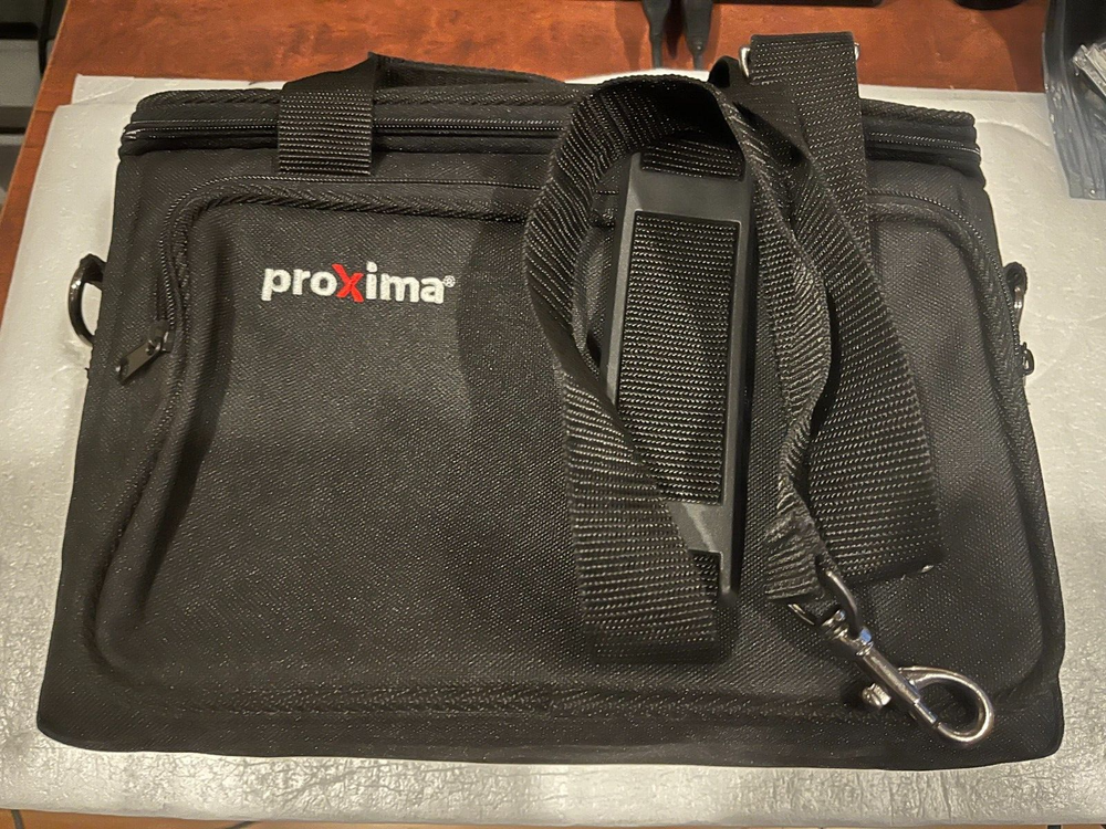 Proxima Projector Case Internal Dimension 12.5"x8"x3.5" w/ Shoulder Strap