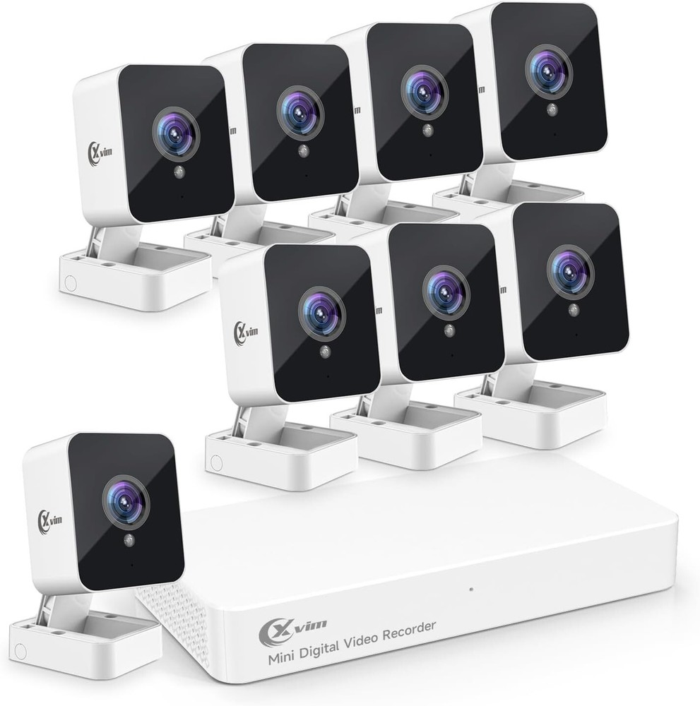 1080P HD 8CH DVR Security Camera System 8 Cameras Home Security CCTV System Kit