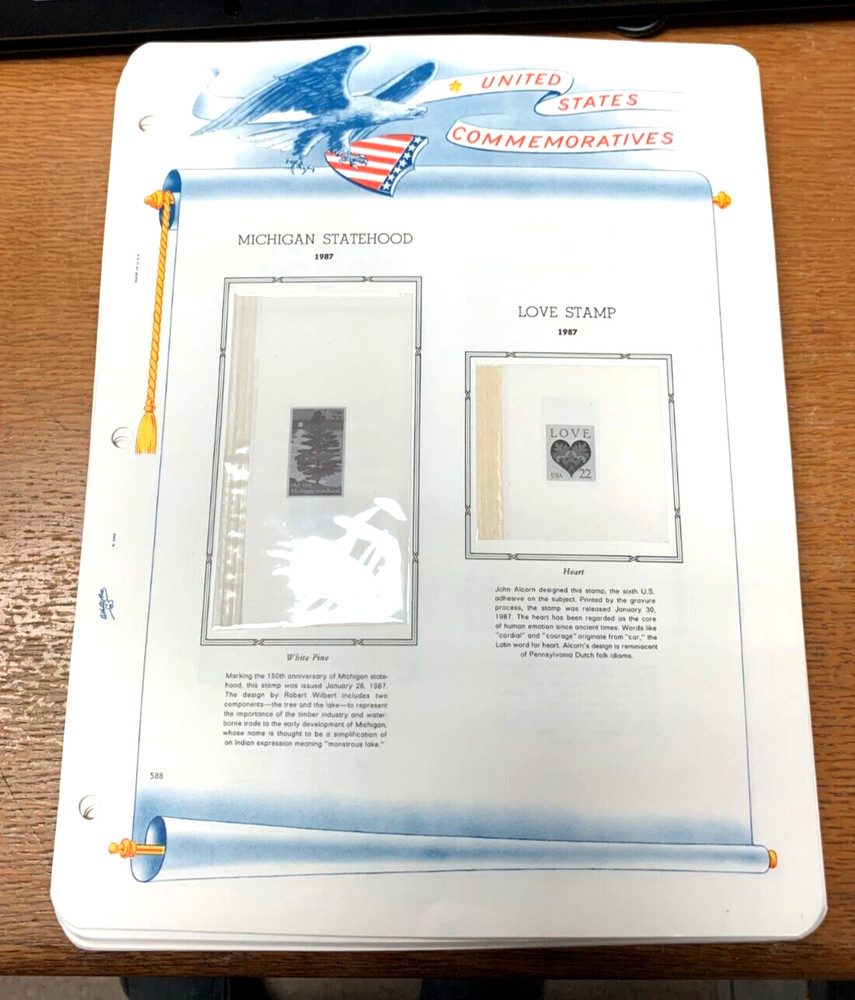 White Ace 82 Pages US Commem Plate Blocks 1987-91 Part 13 Nice Condition OOP |