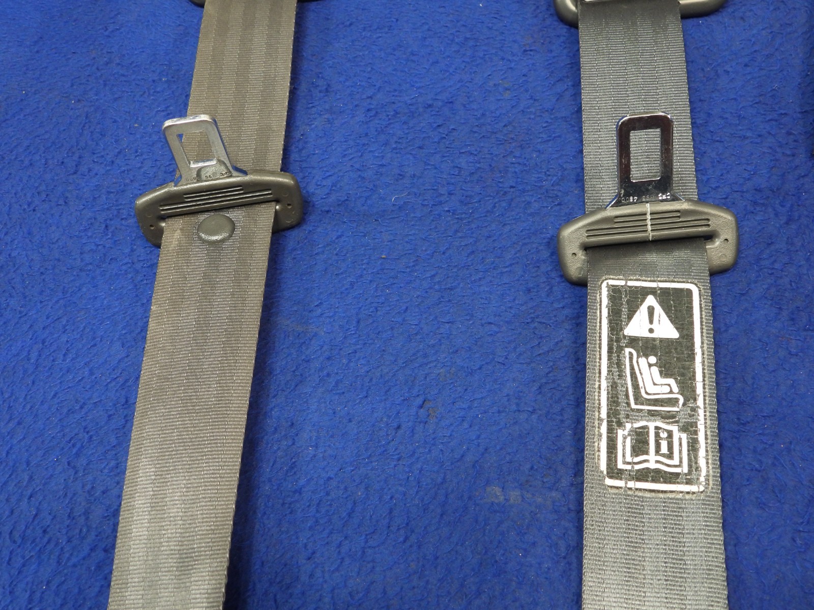 01 2001 Ford Mustang DK Charcoal Coupe Seatbelt Seatbelts OEM B64