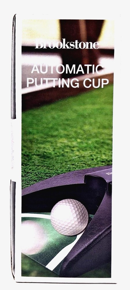 Brookstone Automatic Putting Cup Cordless Portable Fast Action