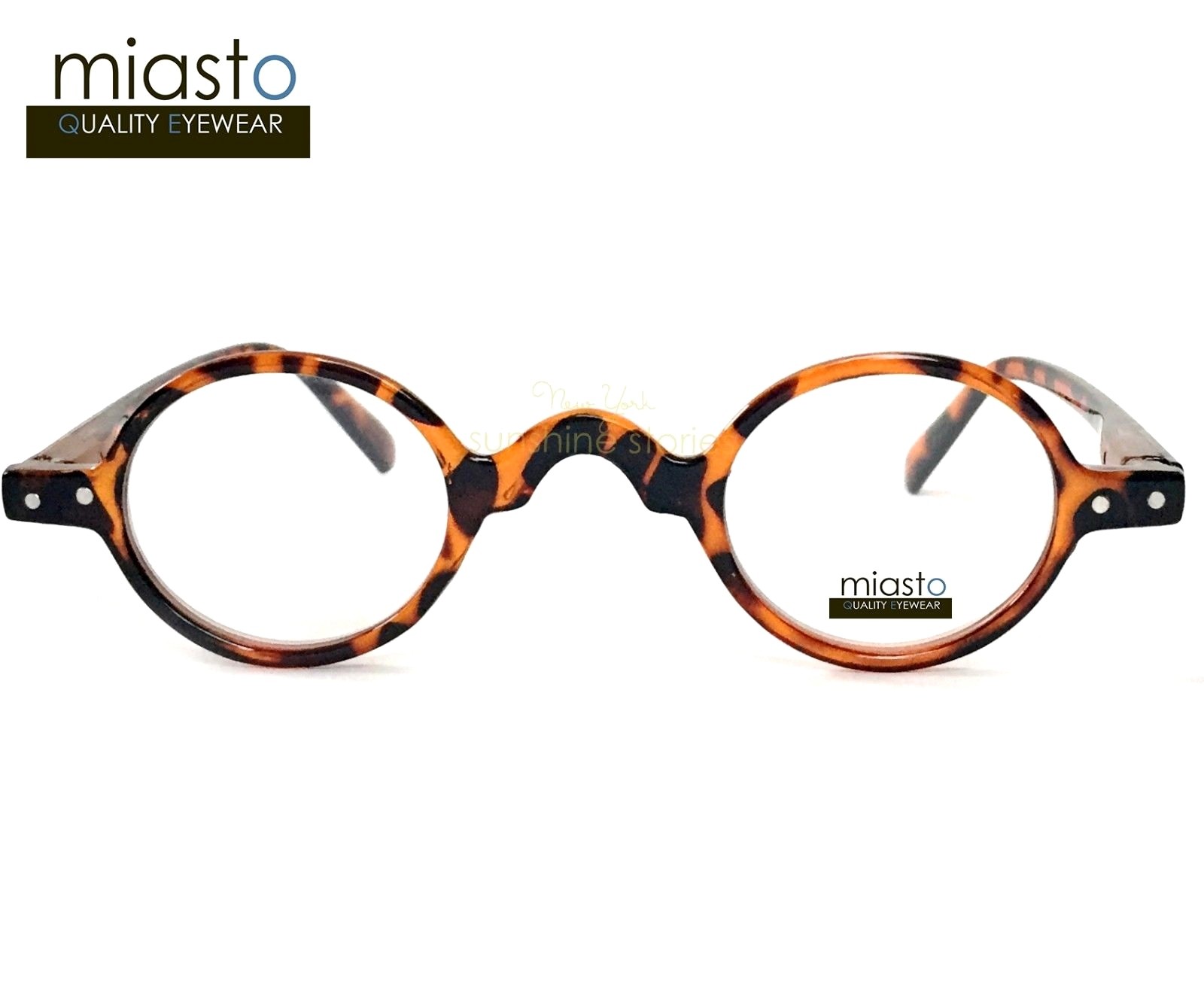 MIASTO "MINI ITALY" EXTRA SMALL ROUND RETRO BOHO VINTAGE READERS READING GLASSES