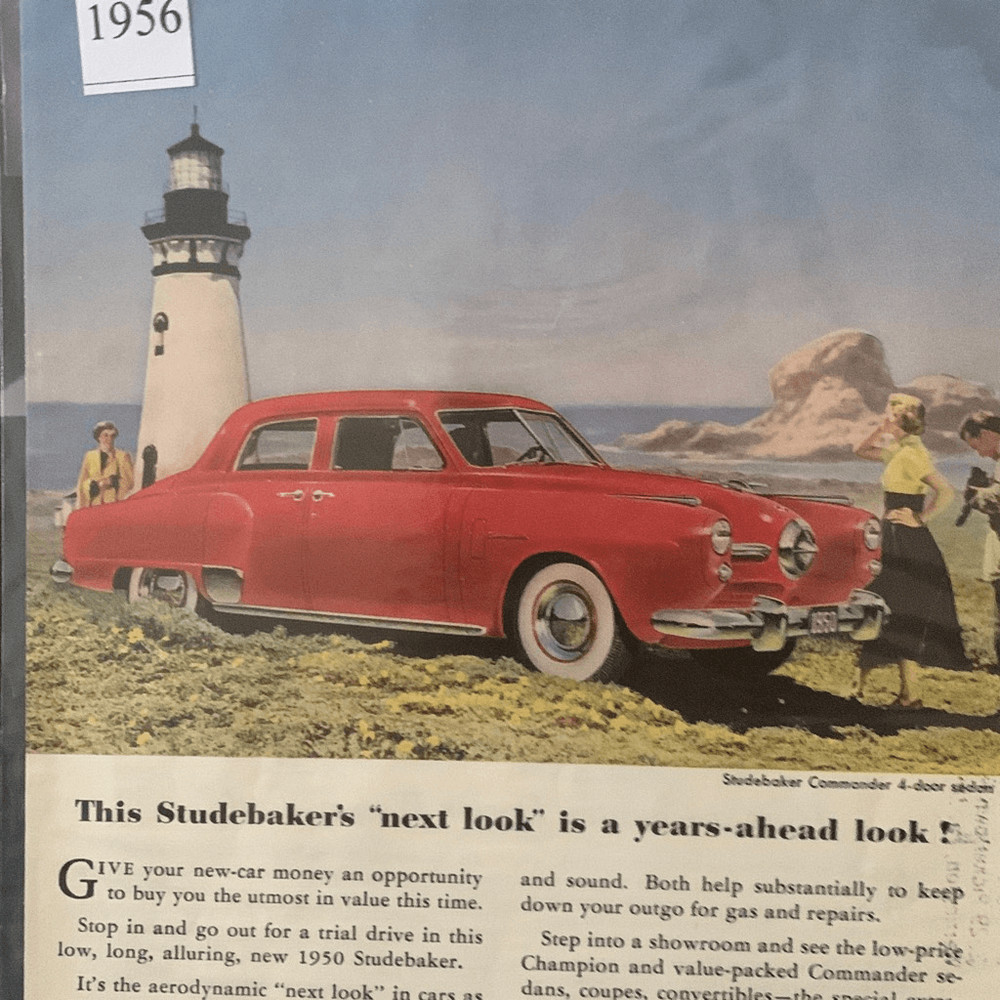 Vintage 1956 Studebaker Next Look Advertisement Ad Advertising