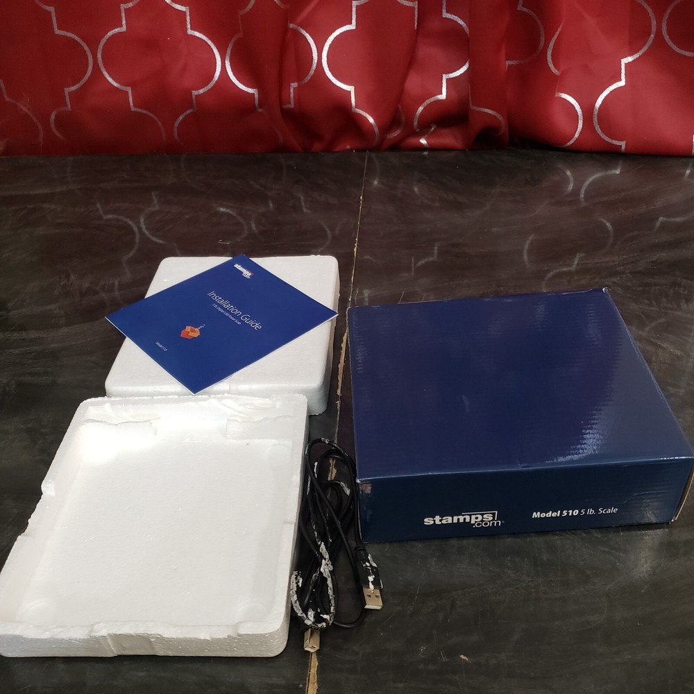Stamp.com Postage Scale Model 510 Silver w/ Box 5 lb. USB Postal Scale