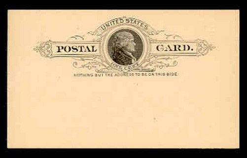 UX9 1c THOMAS JEFFERSON MINT POSTAL CARD