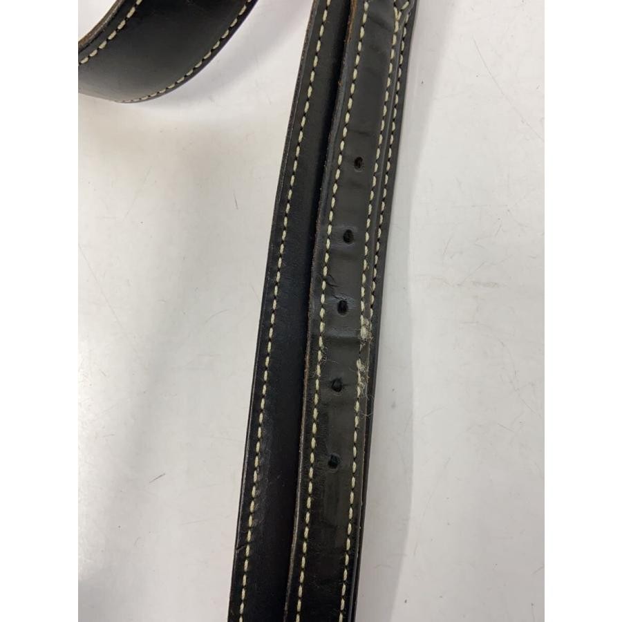 FUNNY Belt Leather Black Plain Men's