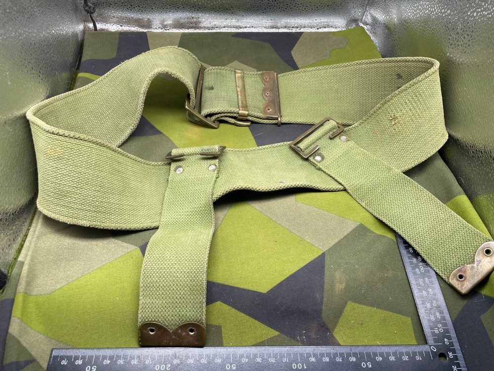 Original WW1 British Army 1908 Pattern Webbing Belt - Approx Size 40" Waist
