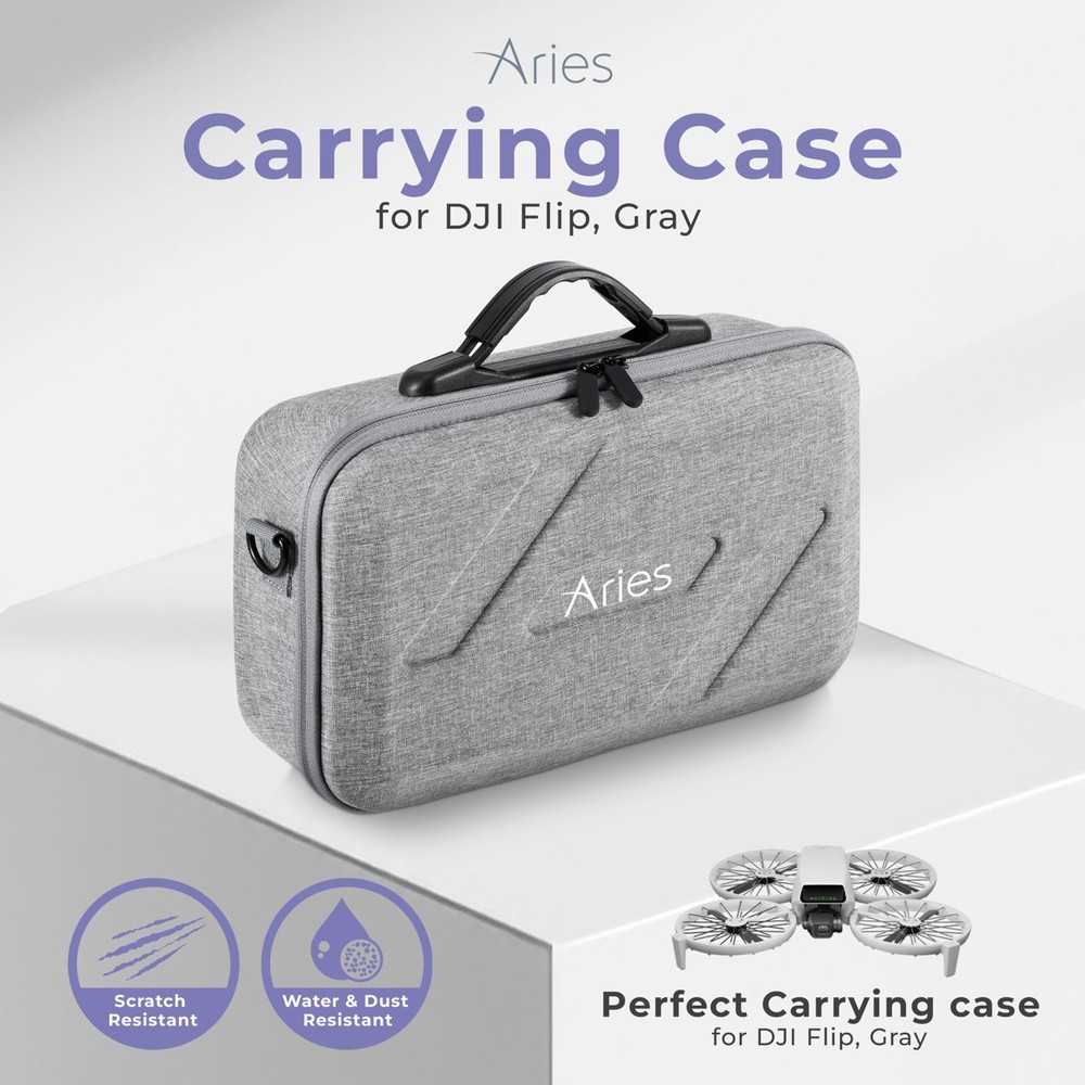 Aries Carrying Case for DJI Flip, Gray