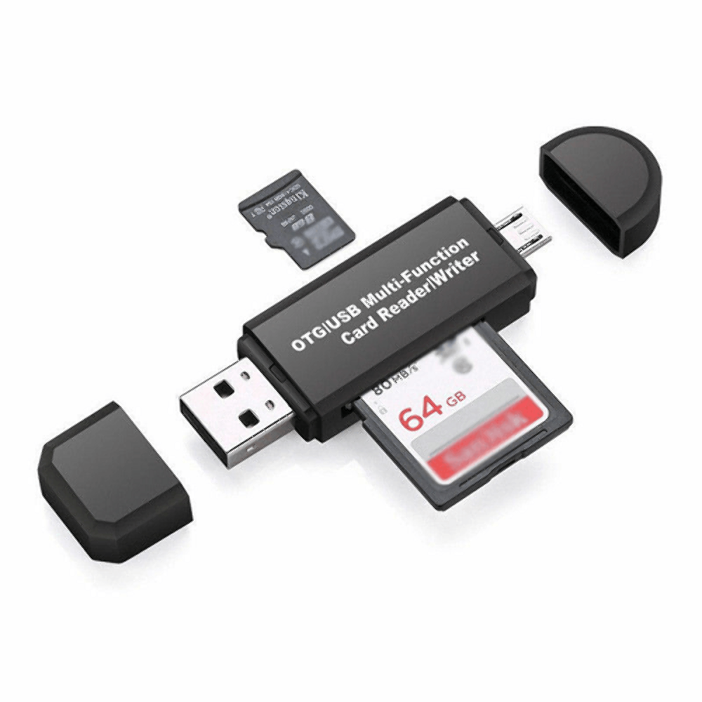 OTG/USB MULTI FUNCTION CARD READER WRITER MICRO SD/SD USB 2.0 ADAPTER