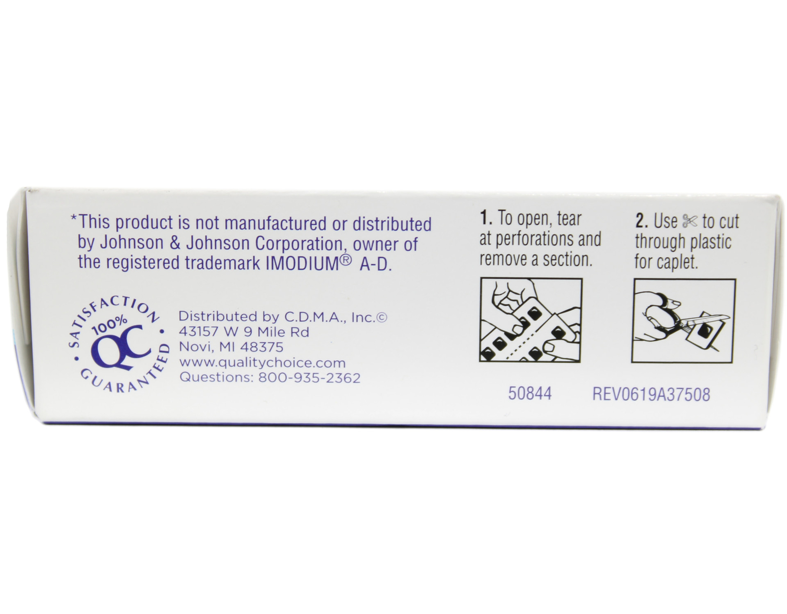 6 Pack Quality Choice Anti-Diarrheal Lopermaide HCI 24 Caplets