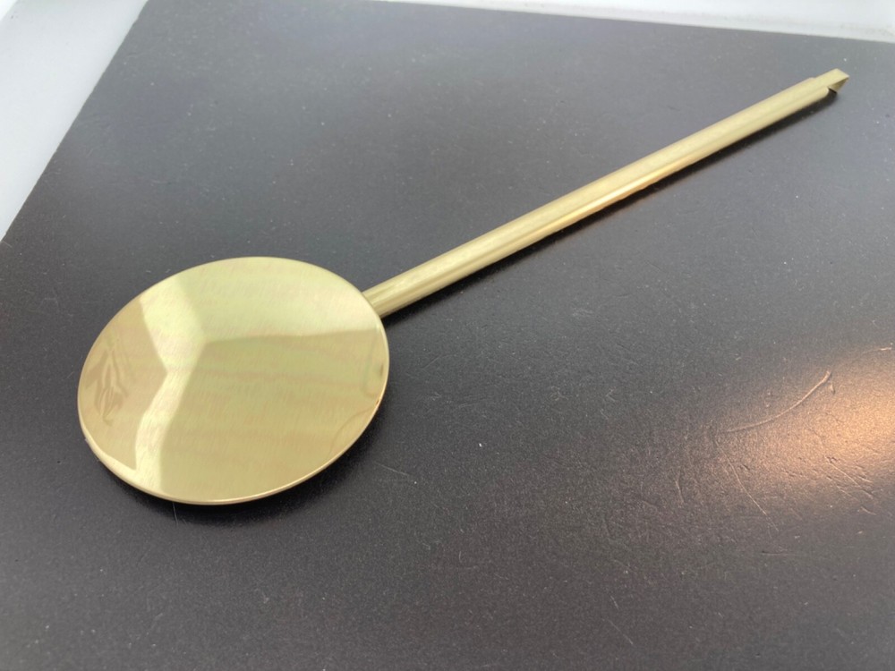 Quartz Clock 10 1/8" Pendulum  2 5/8" Diameter Bob  with Single Hook