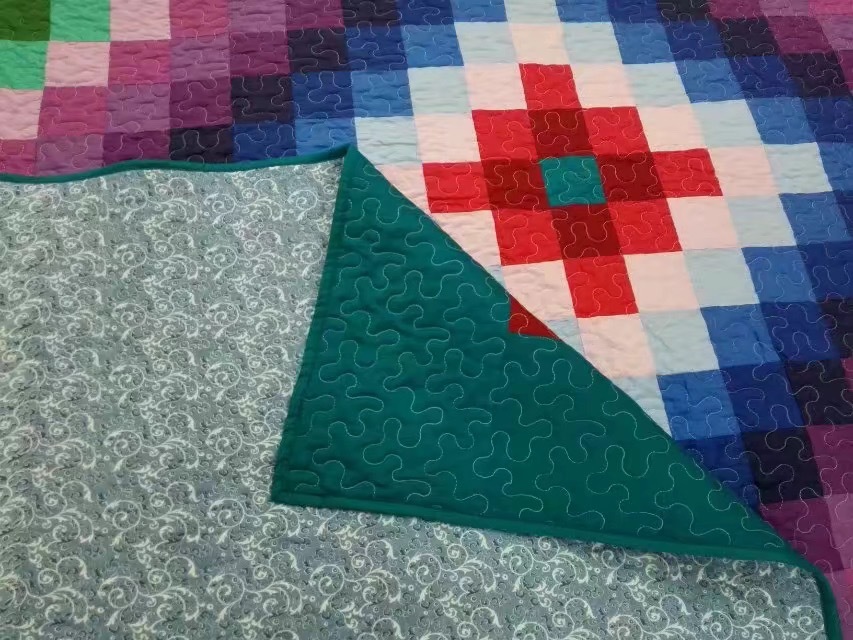 King size Size Machine pieced Quilt NJ-81