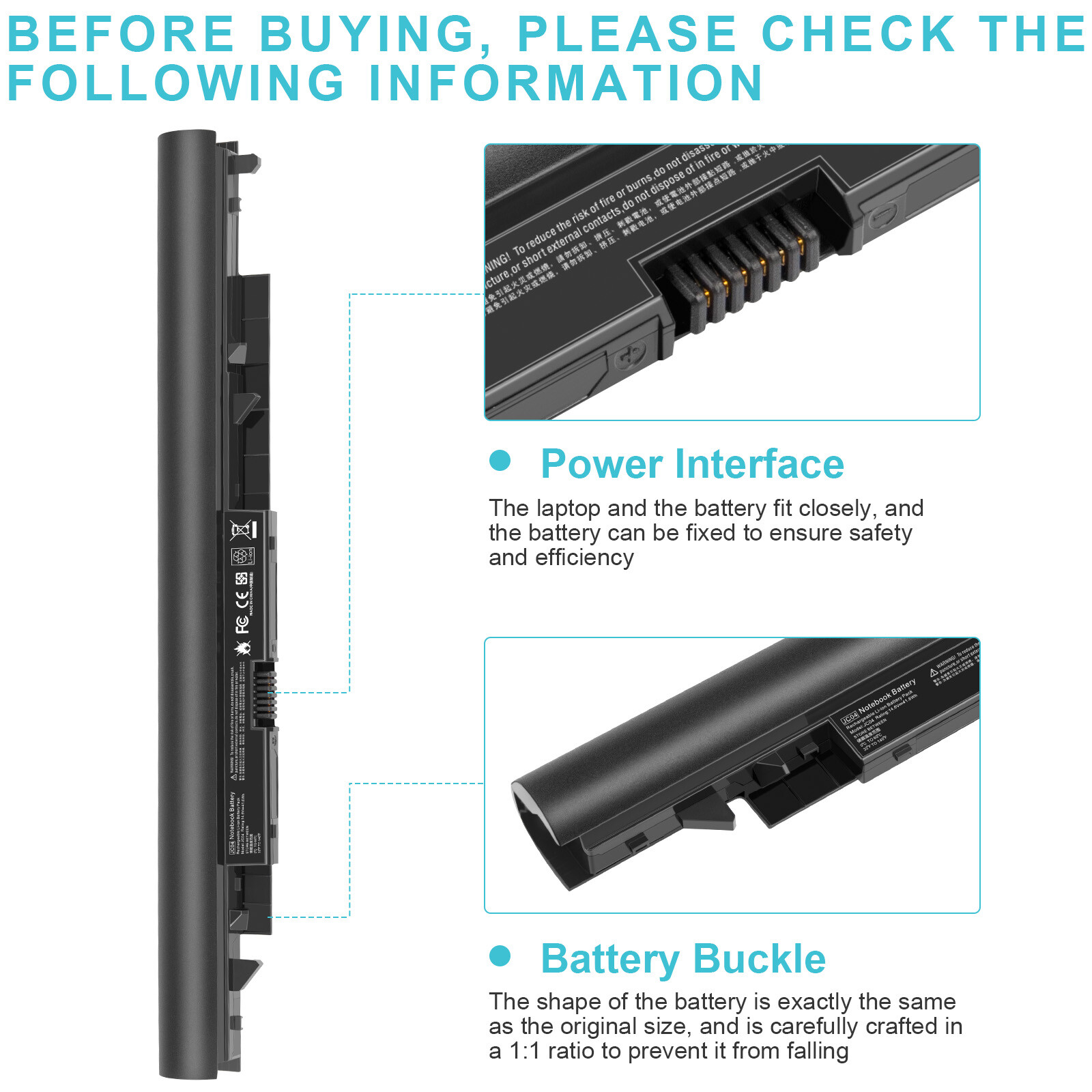 JC03 JC04 Battery for HP 919700-850 919701-850 HSTNN-PB6Y HSTNN-LB7V Fast Ship