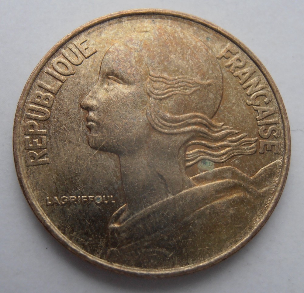 FRANCE 20 CENTIMES 1991