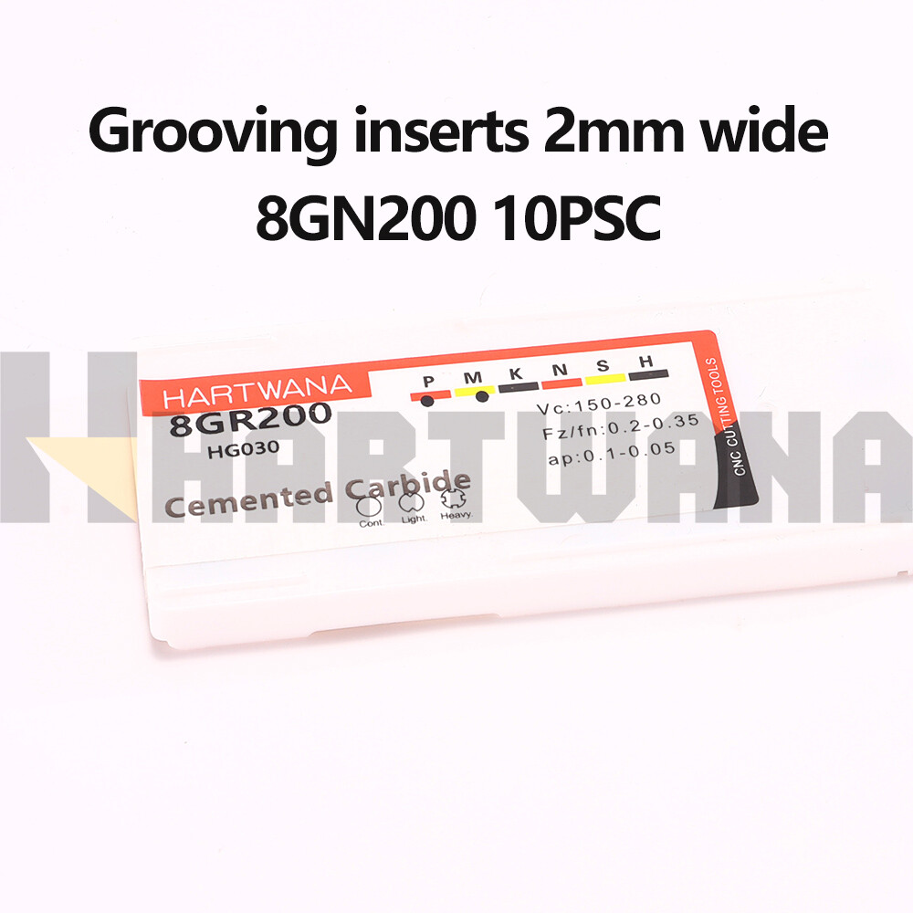 Internal Grooving Boring Bar 10mm Holder Carbide Grooving Inserts Width 2mm