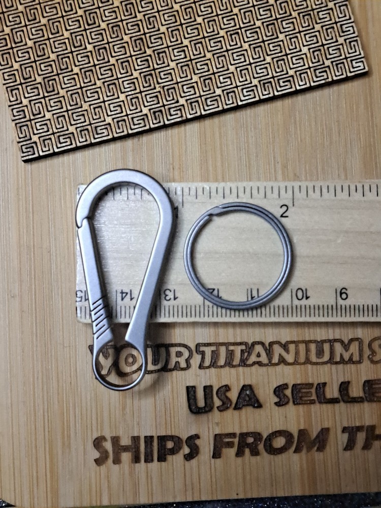 EDC Titanium Carabiner Keychain