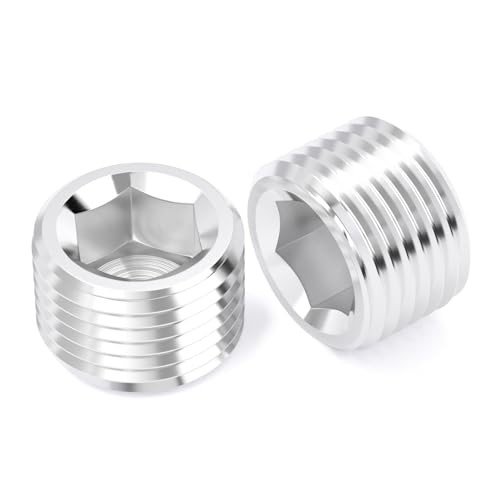 Pcs 3/8NPT Aluminium Pipe Plug Fitting Internal Hex Thread Socket 3/8" NPT 4