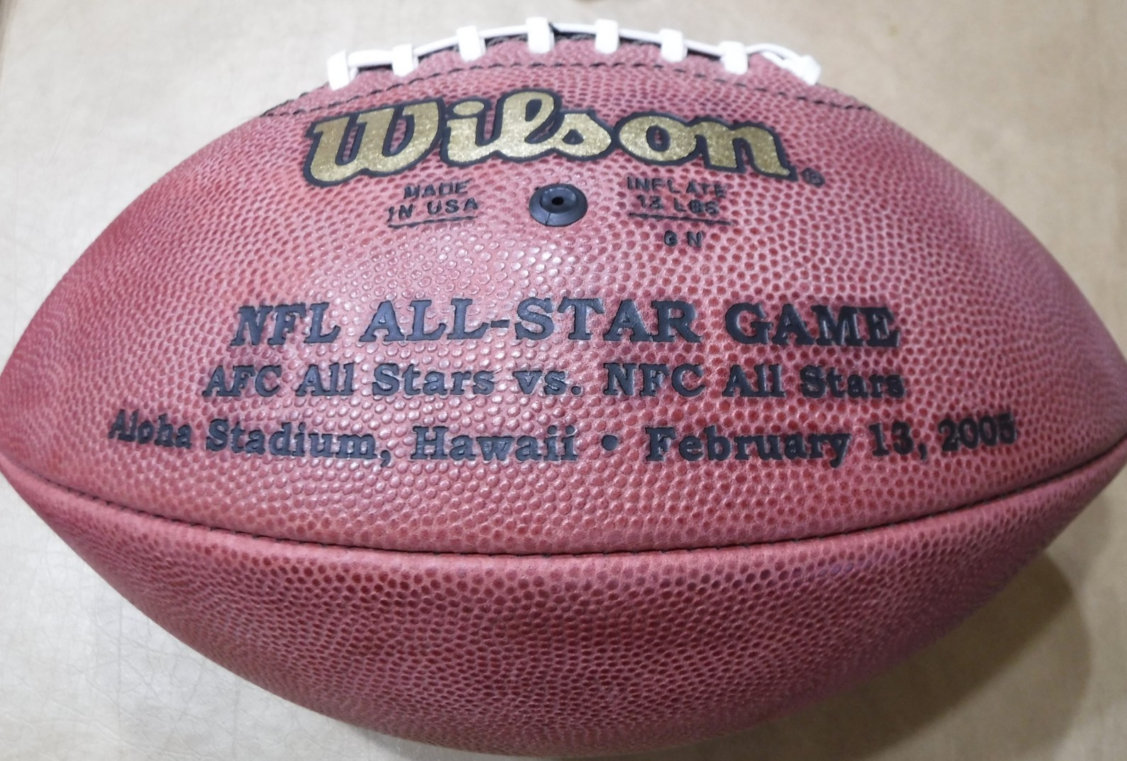 2005 NFL PRO BOWL GAME FOOTBALL 9 SUPER BOWL CHAMPION PITTSBURGH STEELERS