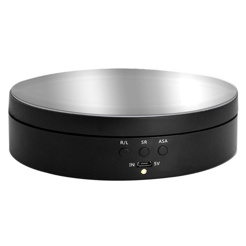 Turntable Display Stand 360 Degree USB Powered Rotating Mirrored Table Stand