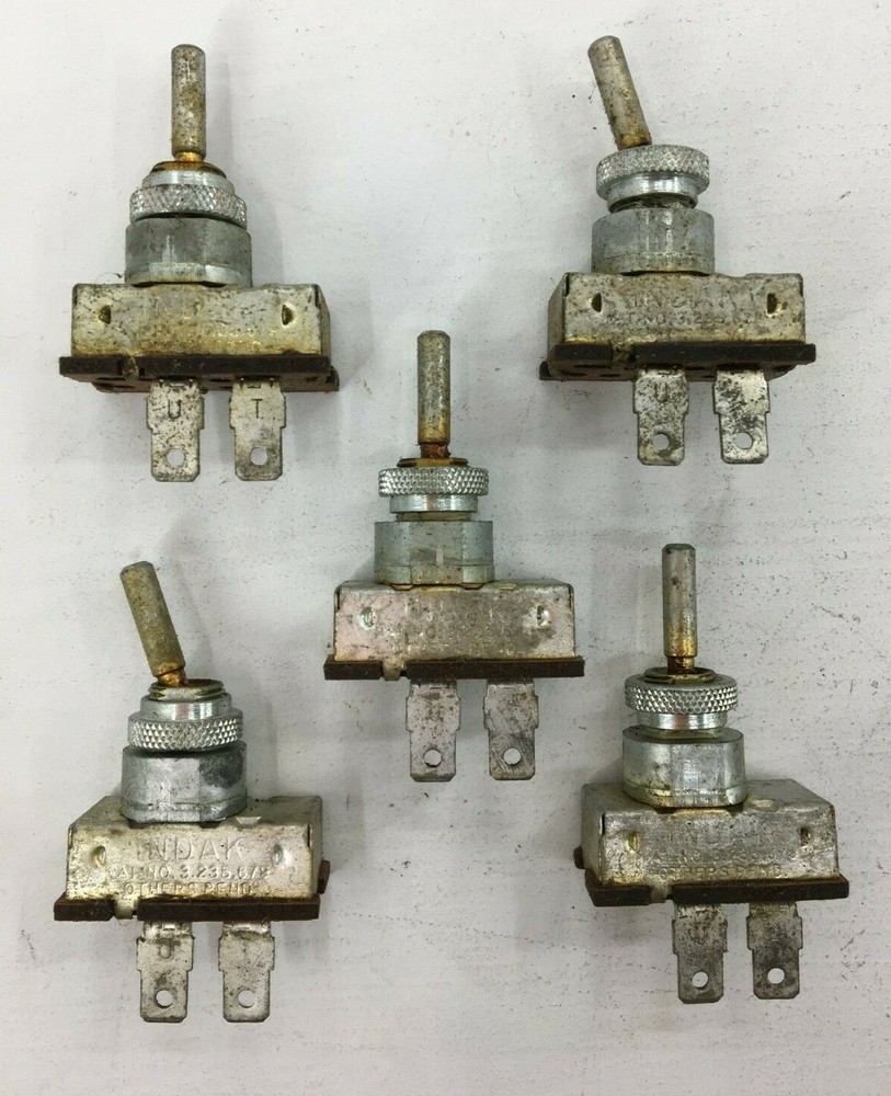 5 Indak 2 Postion Toggle Switch Vintage Snowmobile " Lights Switch " 6 Or 12 Dc
