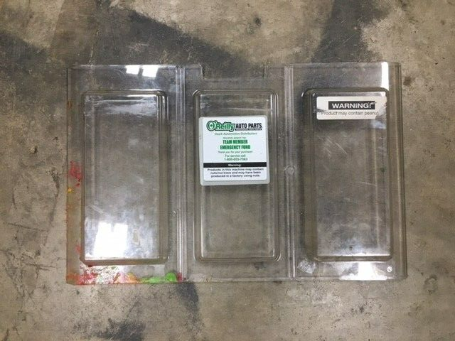 Used Front Plastic Display Panel for Route Master brand Triple Vends