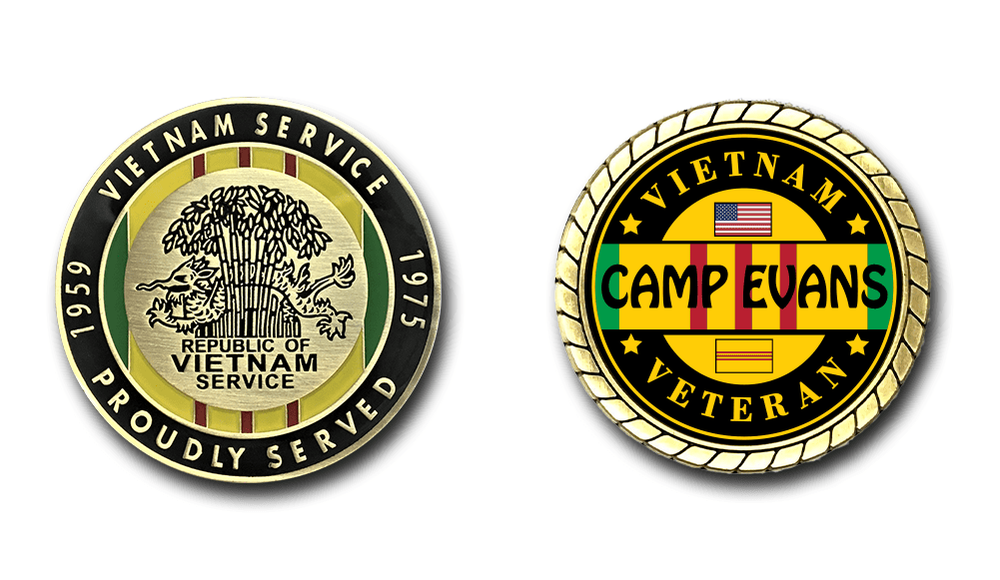 Camp Evans Vietnam Veteran Challenge Coin