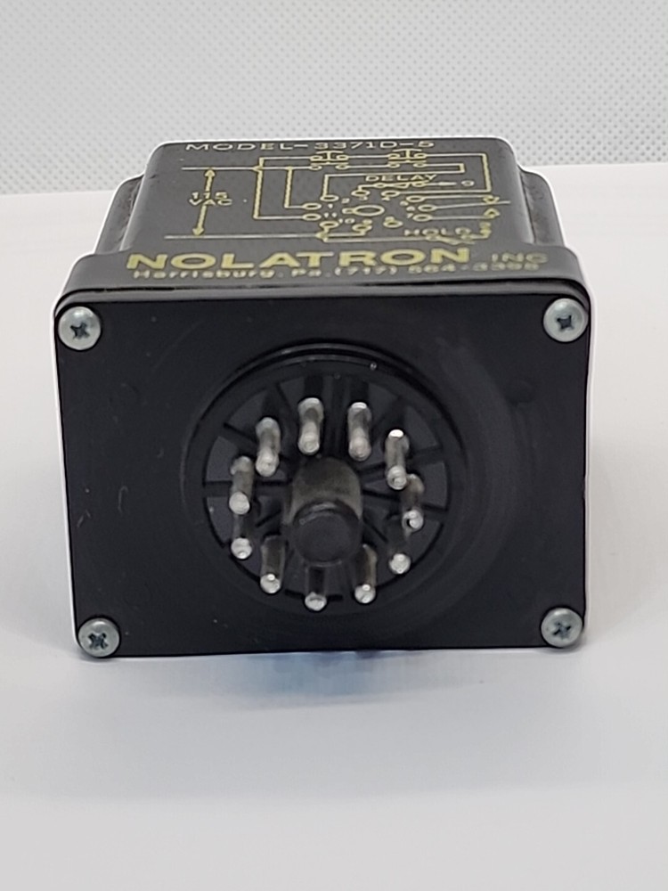 NOLATRON TIME DELAY RELAY MODEL 3371D-5 11 PINS [GB 1]