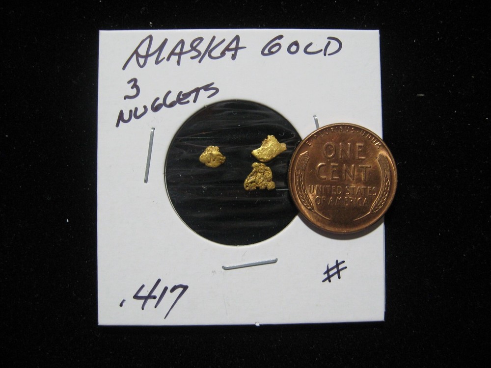 ALASKA GOLD THREE NUGGET .426 GRAM