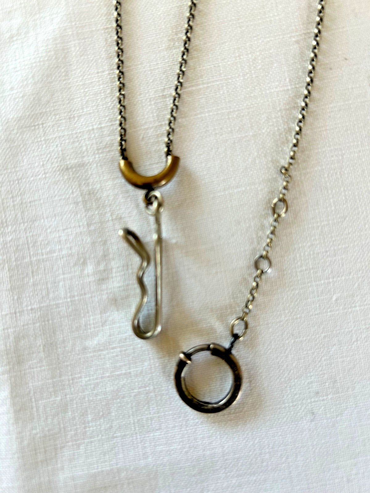 Vintage Signed SWANK Pocket Watch Chain with Slide