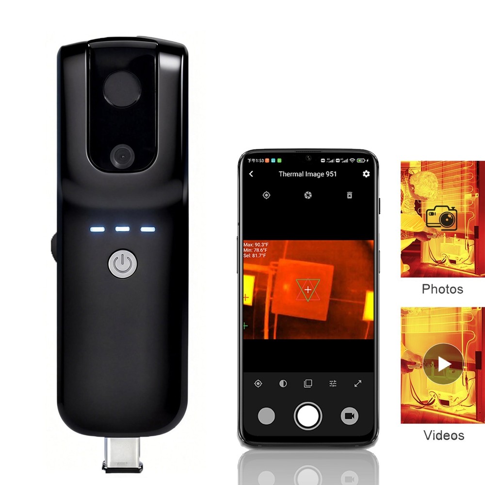 Wireless WiFi Thermal Imaging Camera for Android & iOS Smartphone 256*192 Pixels